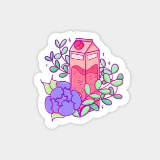 Peachy Milk Carton Sticker